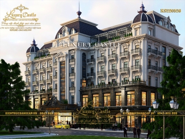 Chuẩn Châu Âu mẫu thiết kế khách sạn hoàng gia cực chất 6 tầng tại Phú Quốc BT220526